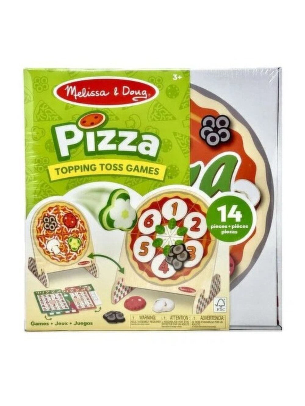 NEW Melissa & Doug Pizza Topping Toss Games Playset 14pc